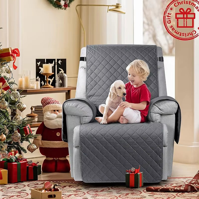 ArmorRest™ Recliner Slipcover – Quilted Shield Against Spills, Pets & Wear