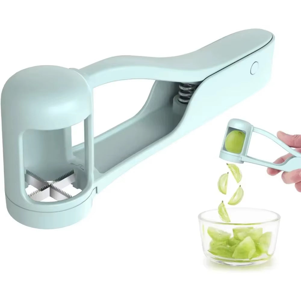 SnackSlice™ Quick Fruit Cutter – Grape, Cherry Tomato & Strawberry Slicer for Baby Snacks & Fresh Salads