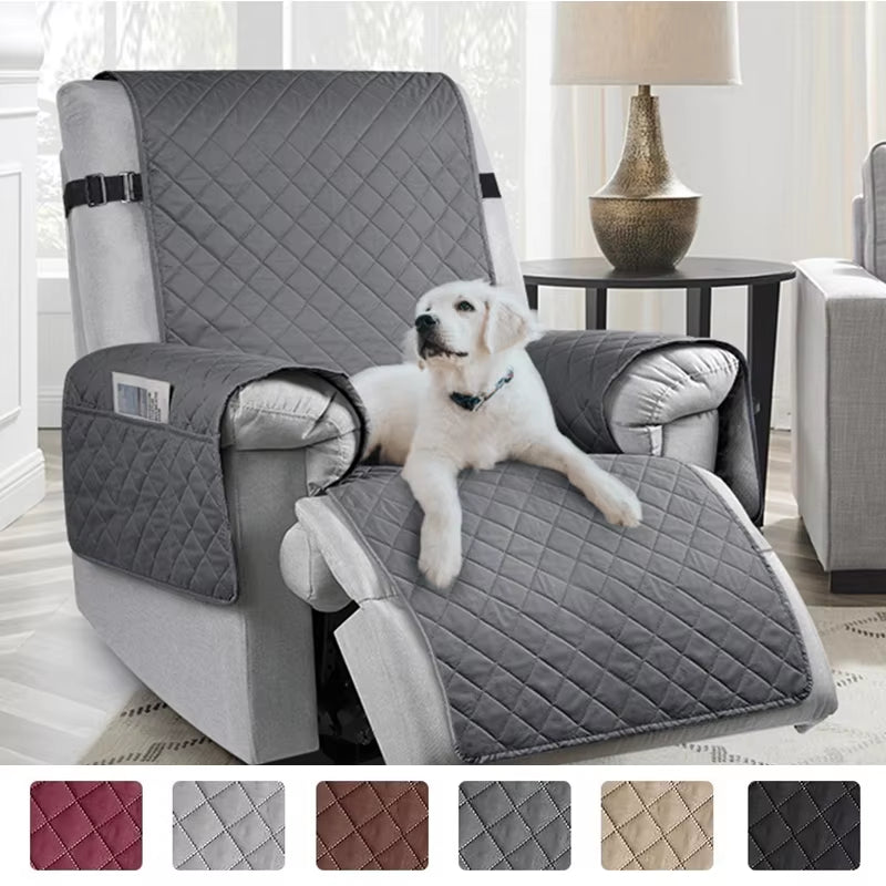 ArmorRest™ Recliner Slipcover – Quilted Shield Against Spills, Pets & Wear