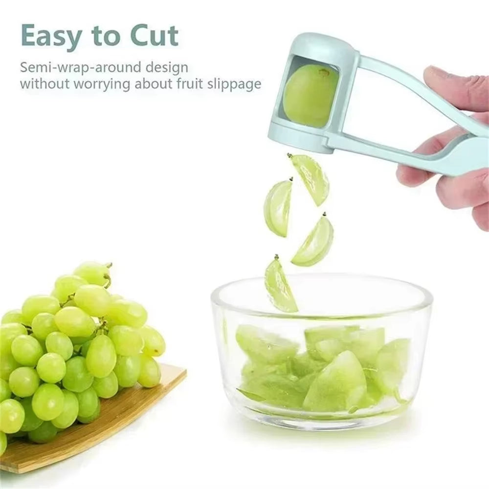 SnackSlice™ Quick Fruit Cutter – Grape, Cherry Tomato & Strawberry Slicer for Baby Snacks & Fresh Salads